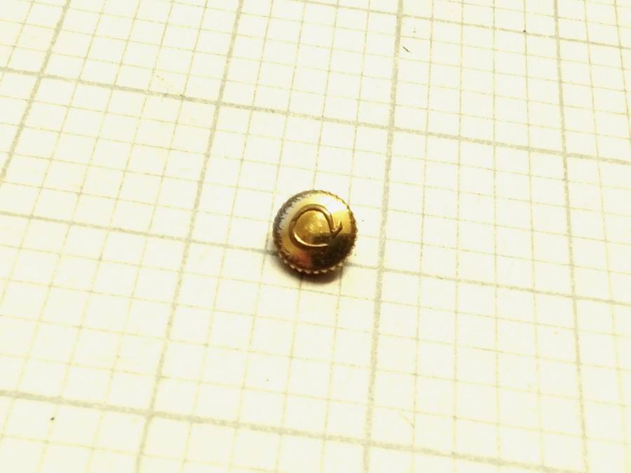 Omega gold crown - 4.5mm - #2