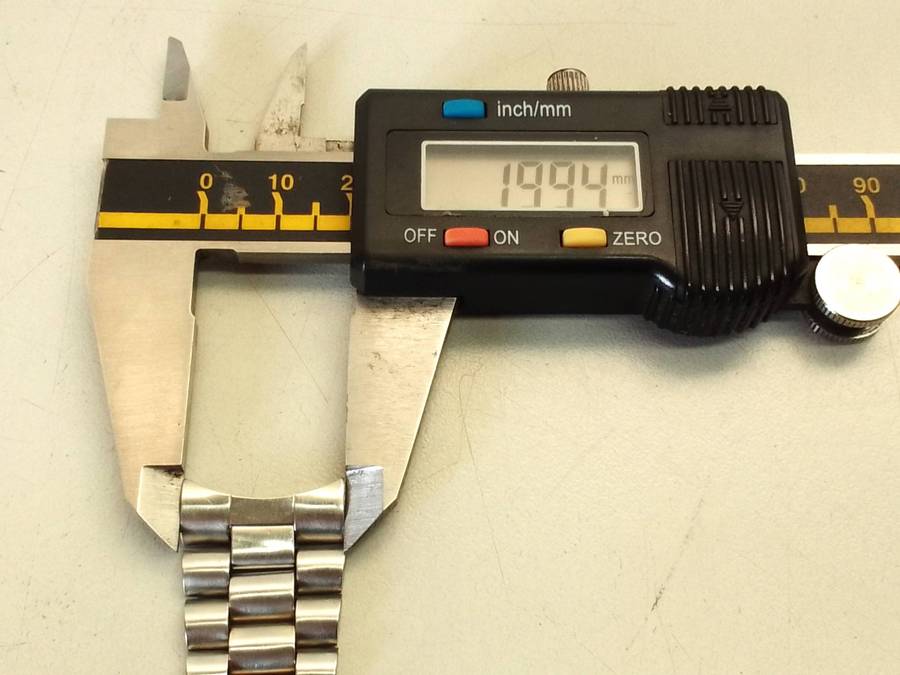 Used 20mm stainless steel bracelet - curved end links