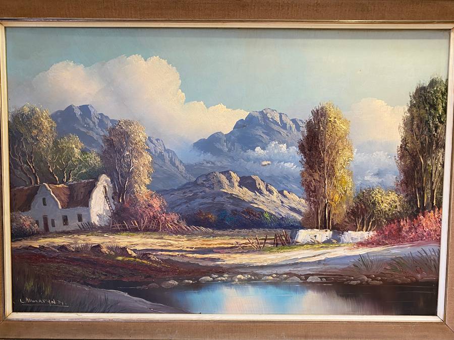 L. Albertyn- Cape landscape oil painting