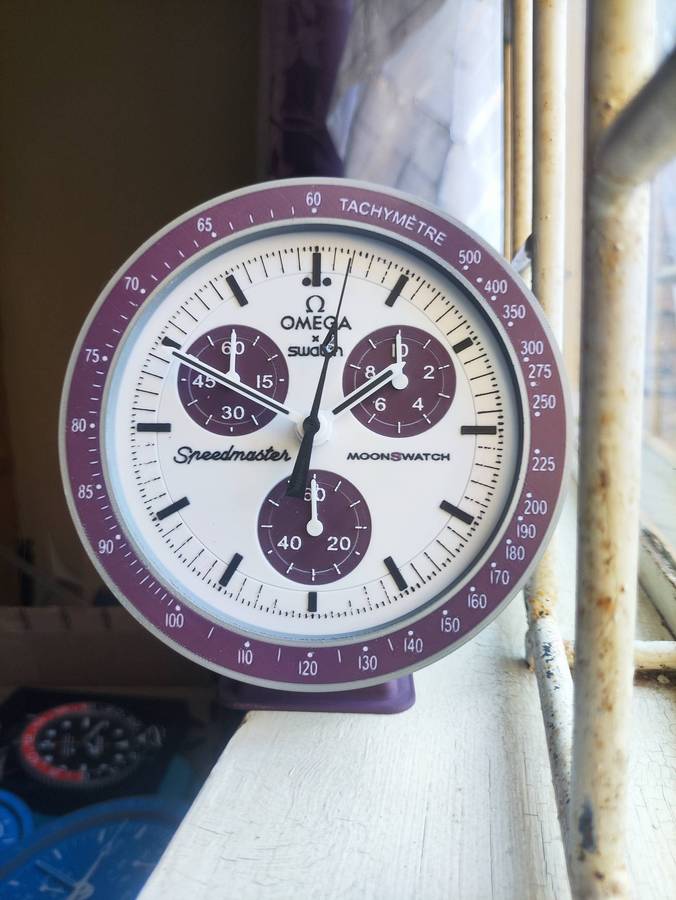 Omega x MoonSwatch inspired 3D printed Desk clock