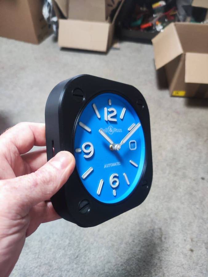 B & R Inspired Fan Art - Large Desk or Small Wall Clock