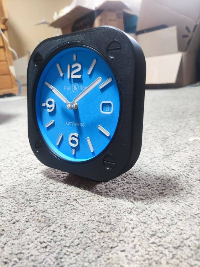 B & R Inspired Fan Art - Large Desk or Small Wall Clock