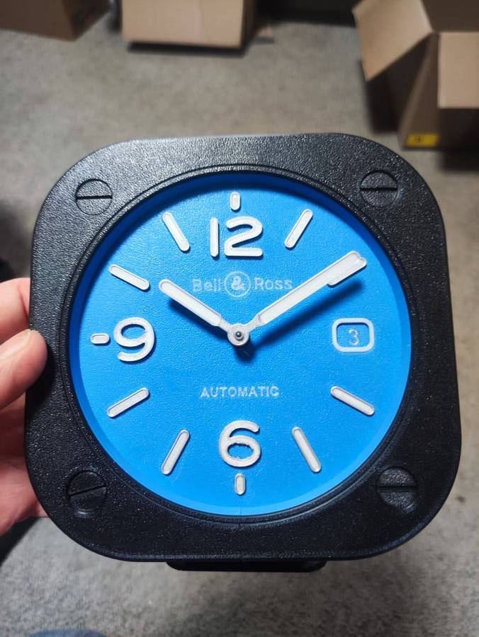 B & R Inspired Fan Art - Large Desk or Small Wall Clock