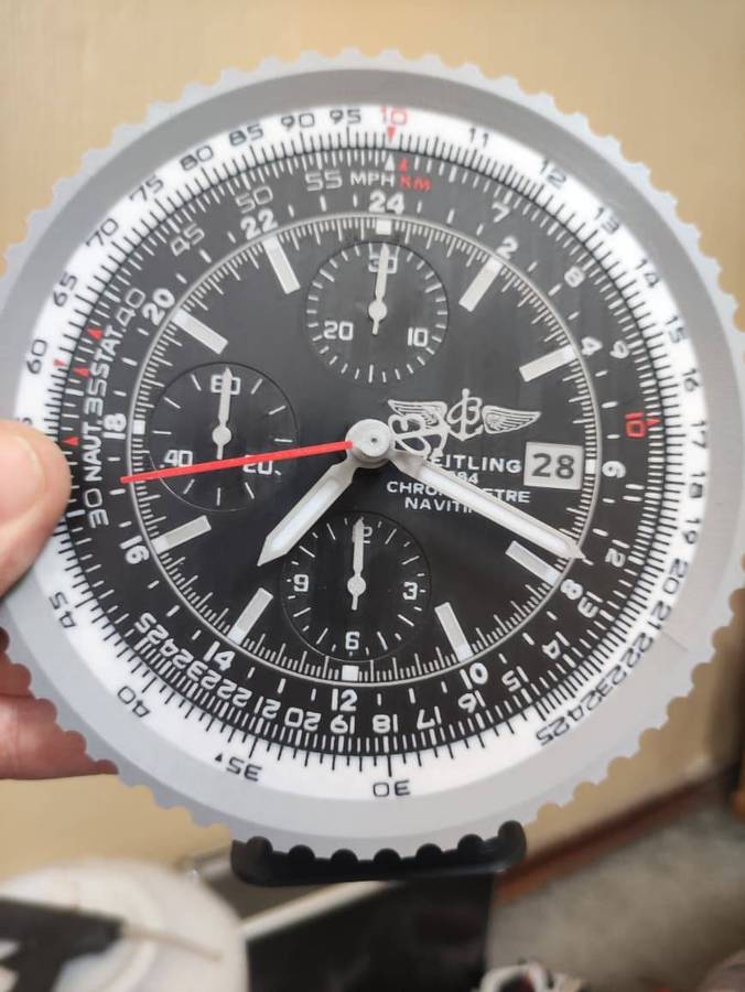 Navitimer Inspired Desk Clock - 3D Print