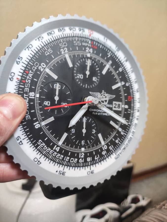 Navitimer Inspired Desk Clock - 3D Print