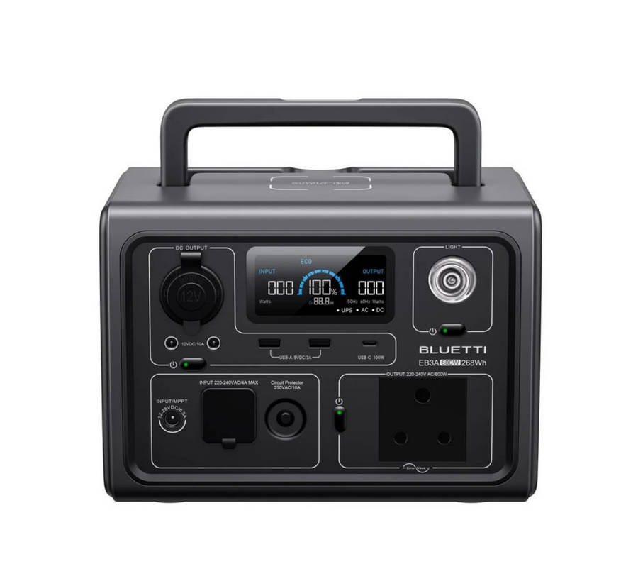 Bluetti EB3A 600W Portable Power Station 268WH SA Socket