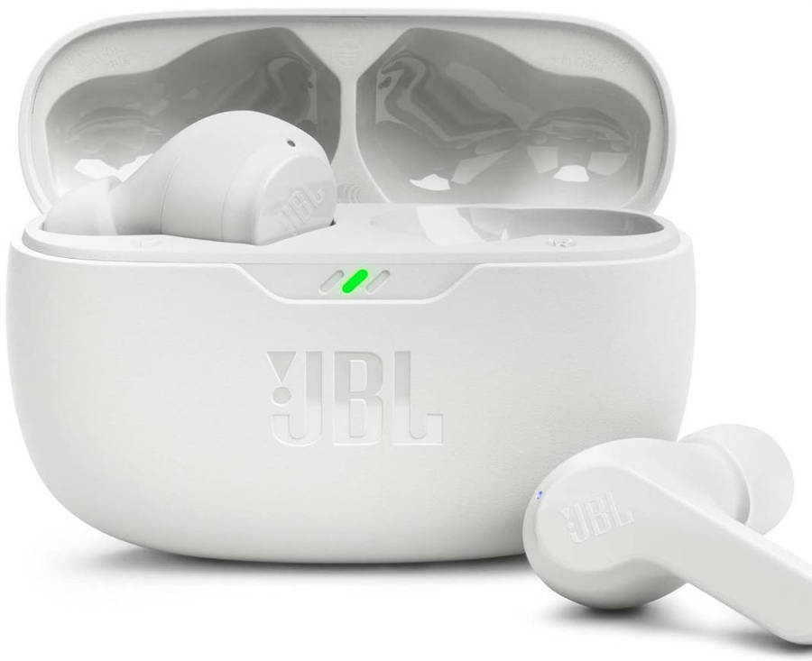 JBL Wave Buds True Wireless Bluetooth Headphones - White