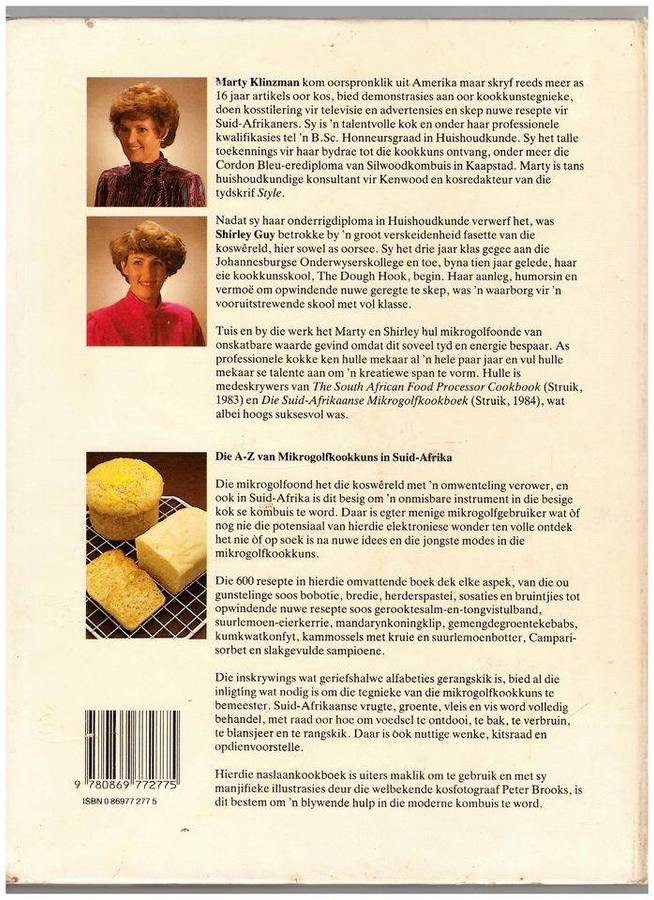Die A-Z van Mikrogolfkookkuns in Suid-Afrika -- Marty Klinzman, Shirley Guy