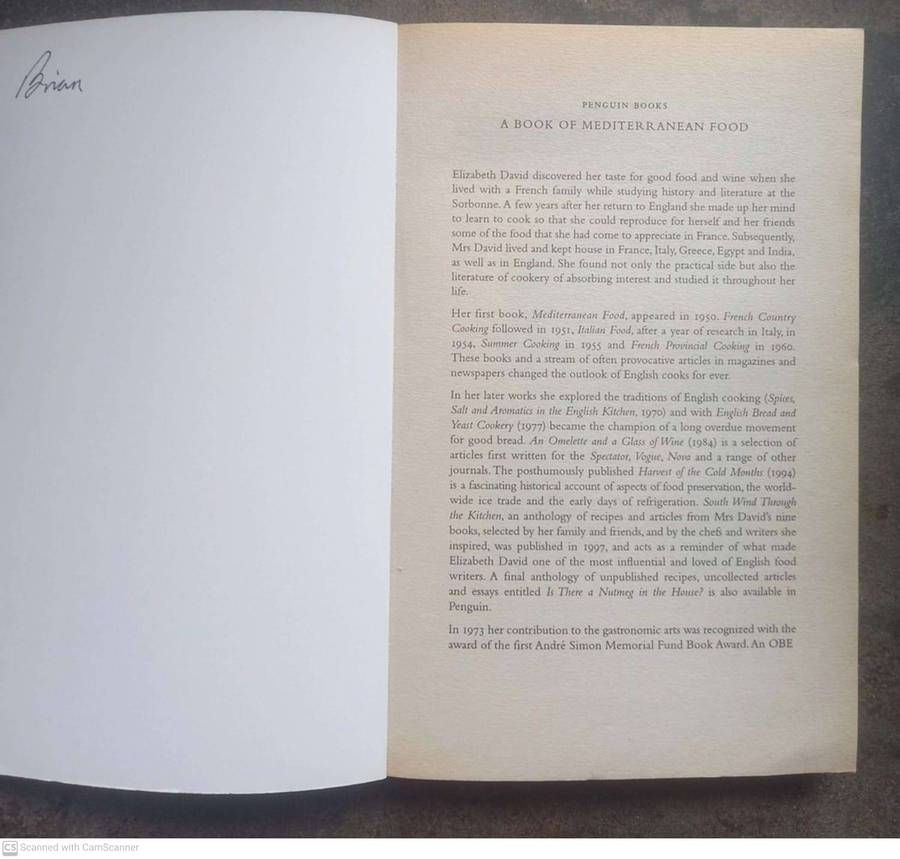A Book of Mediterranean Food - Elizabeth David