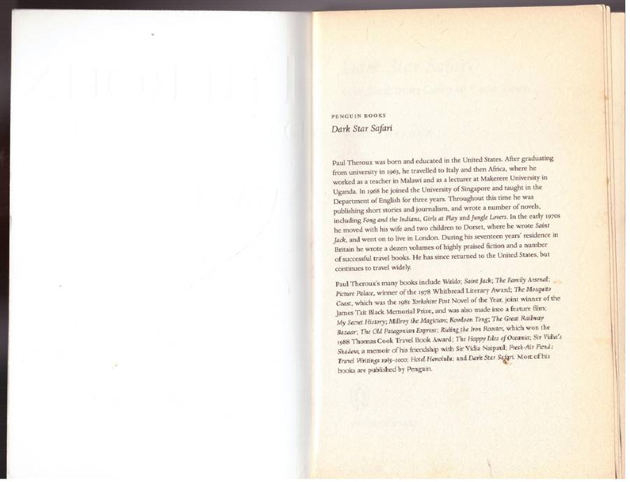 Dark Star Safari: Overland from Cairo to Cape Town -- Paul Theroux