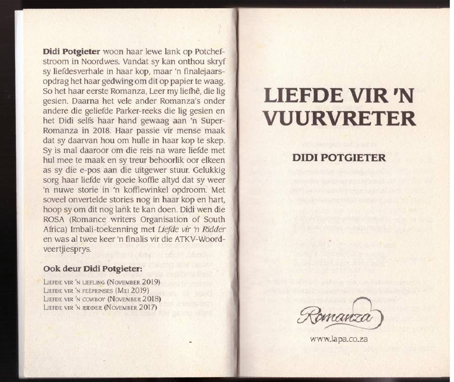 Liefde vir 'n Vuurvreter -- Didi Potgieter