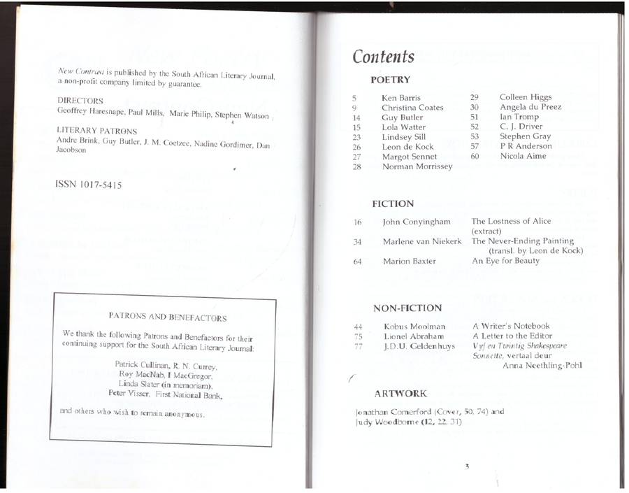 New Contrast 104 - Volume 26, Number 4, December 1998