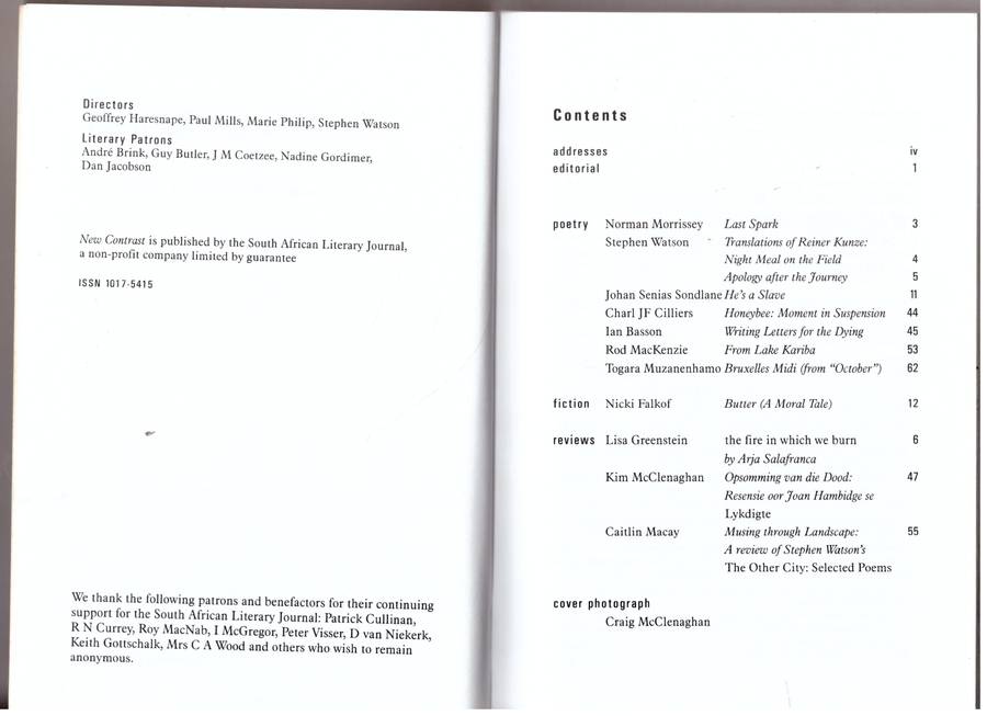 New Contrast 112 - Volume 28, Number 4, Spring 2000