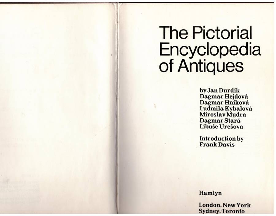 The Pictorial encyclopedia of antiques - Jan Durdík
