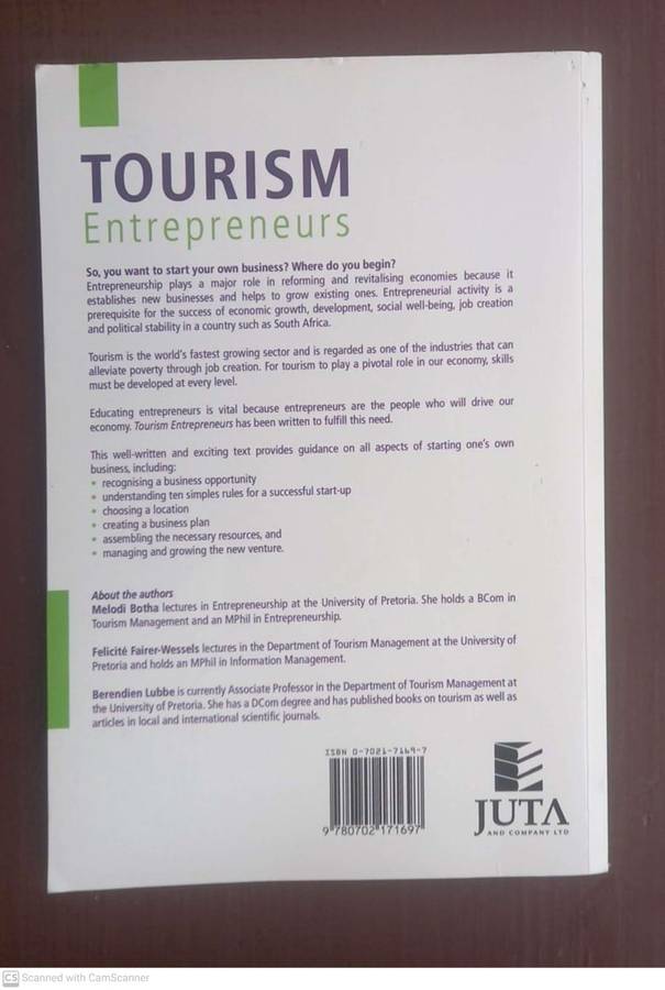 Tourism Entrepreneurs -- Melodi Botha, Felicite Fairer-Wessels, Berendien Lubbe