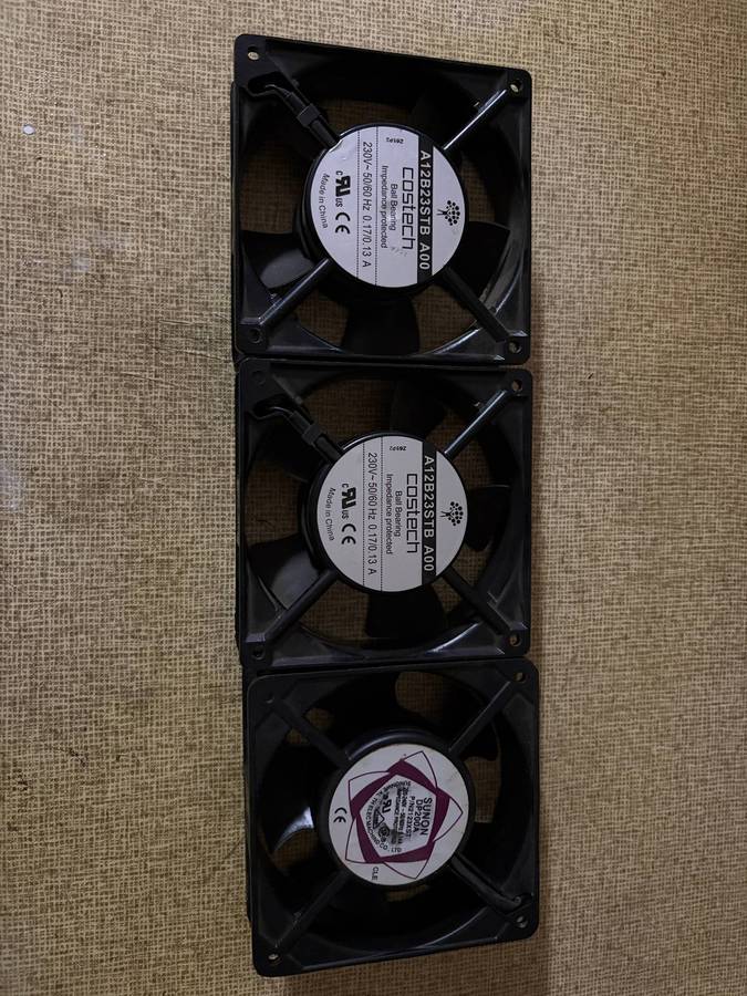 Costech Cabinet Inverter 2-wires Cooling Fans lot