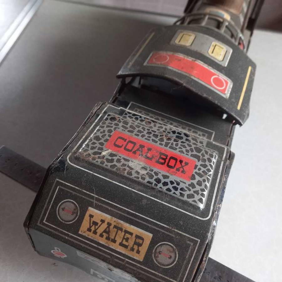 BIG Vintage tinplate train for display