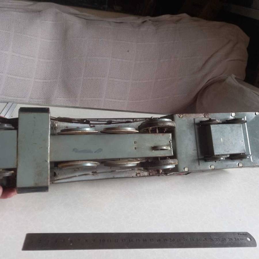 BIG Vintage tinplate train for display