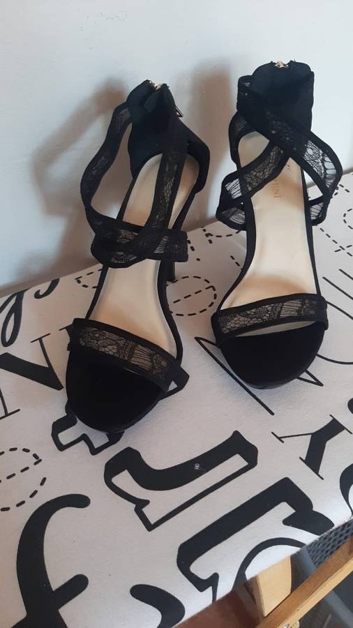 Size 6 Brand Foschini Stiletto Black Sandals  Women's Shoes