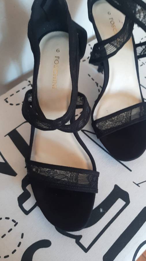 Size 6 Brand Foschini Stiletto Black Sandals  Women's Shoes