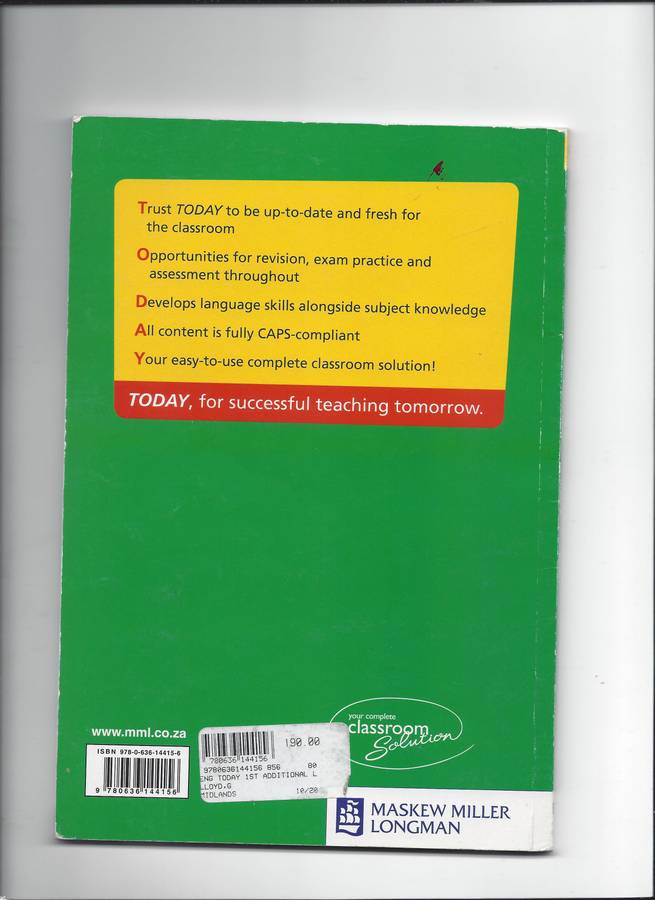 English Today - Language: Grade 8: Reader - ENG-GR8 Your easy-to-use classroom solution