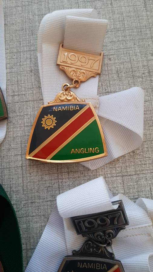 Collectable Medals Namibia- Angling Fresh Water 3x 1997 & 1x 98