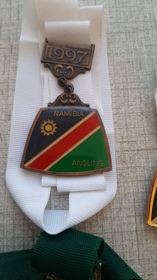 Collectable Medals Namibia- Angling Fresh Water 3x 1997 & 1x 98