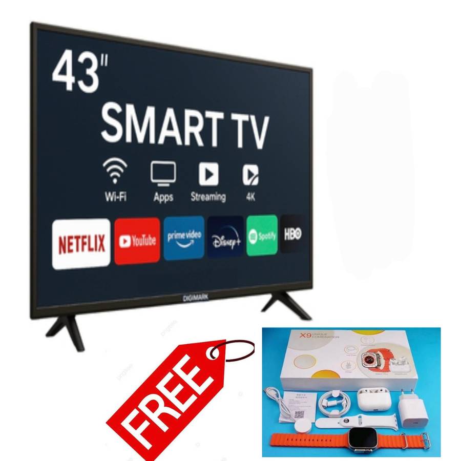 FHD-43" Smart Tv Digimark+Free Smart Watch Set