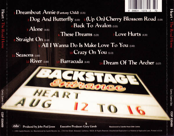 CD - Heart - The Road Home