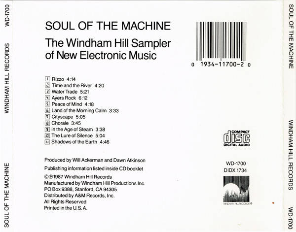 CD - Soul Of The Machine - The Windham Hill Sampler Of New Electronic Music