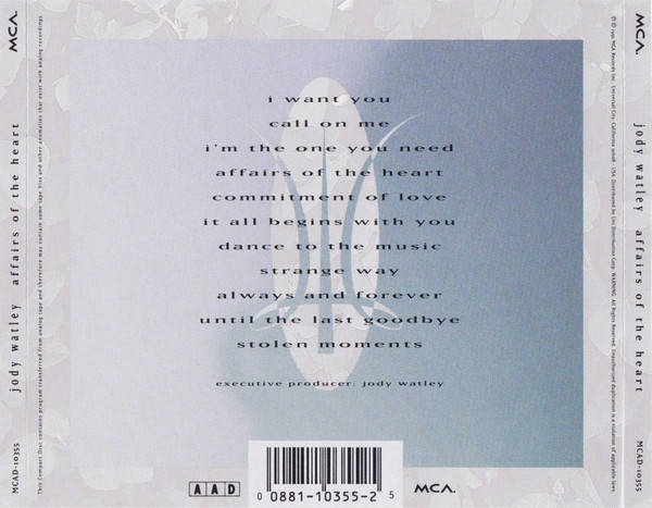 CD - Jody Watley - Affairs Of The Heart