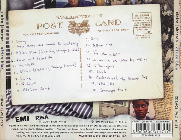 CD - Claire Johnston - Africa Blue