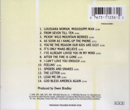 CD - Loretta Lynn And Conway Twitty - The Very Best Of Loretta Lynn And Conway Twitty