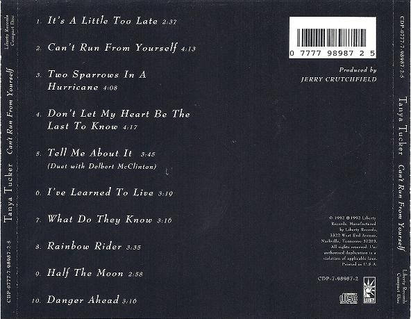 CD - Tanya Tucker - Can't Run From Yourself