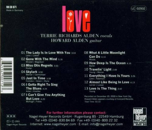 CD - Terrie Richards Alden Howard Alden - LOVE
