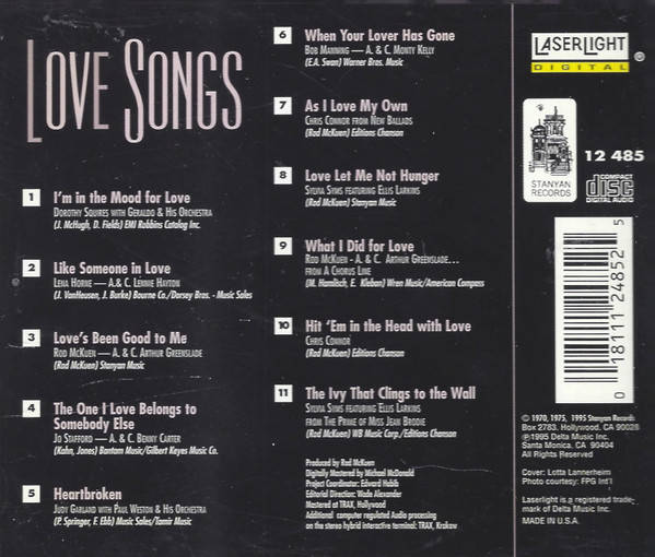 CD - Various - Love Songs