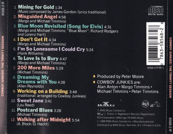 CD - Cowboy Junkies  The Trinity Session