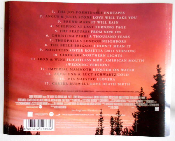 CD - The Twilight Saga: Breaking Dawn, Part 1 (Original Motion Picture Soundtrack)