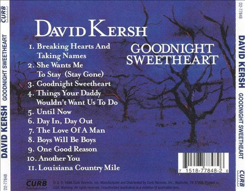 CD - David Kersh - Goodnight Sweetheart