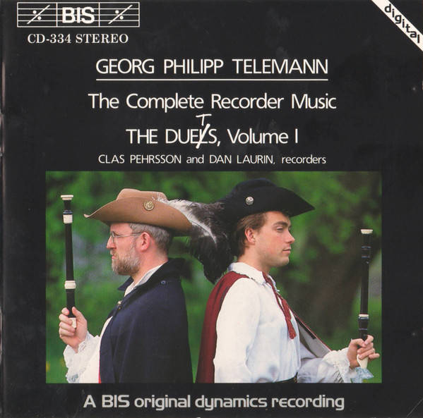 CD - Georg Philipp Telemann - Clas Pehrsson, Dan Laurin - The Complete Recorder Duets, Volume I