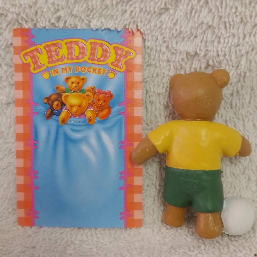 Vintage Teddy In My Pocket - Ryan No 15 c/w card