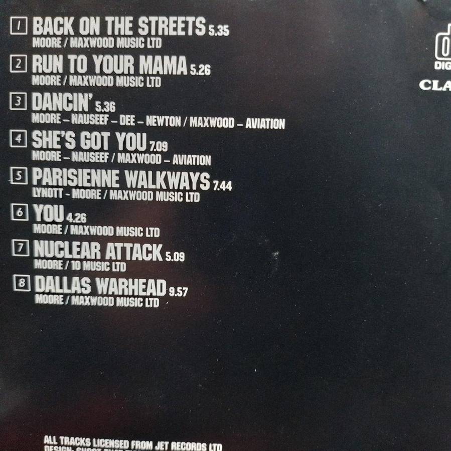 CD - Gary Moore - Live At The Marquee -  CLACD 211