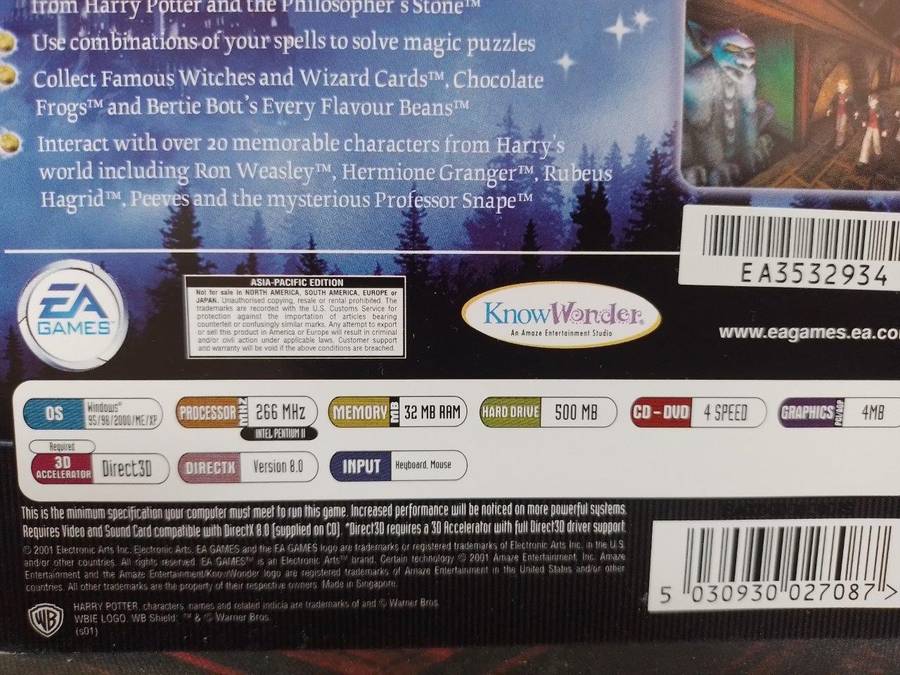 PC - Harry Potter And The Philosophers Stone