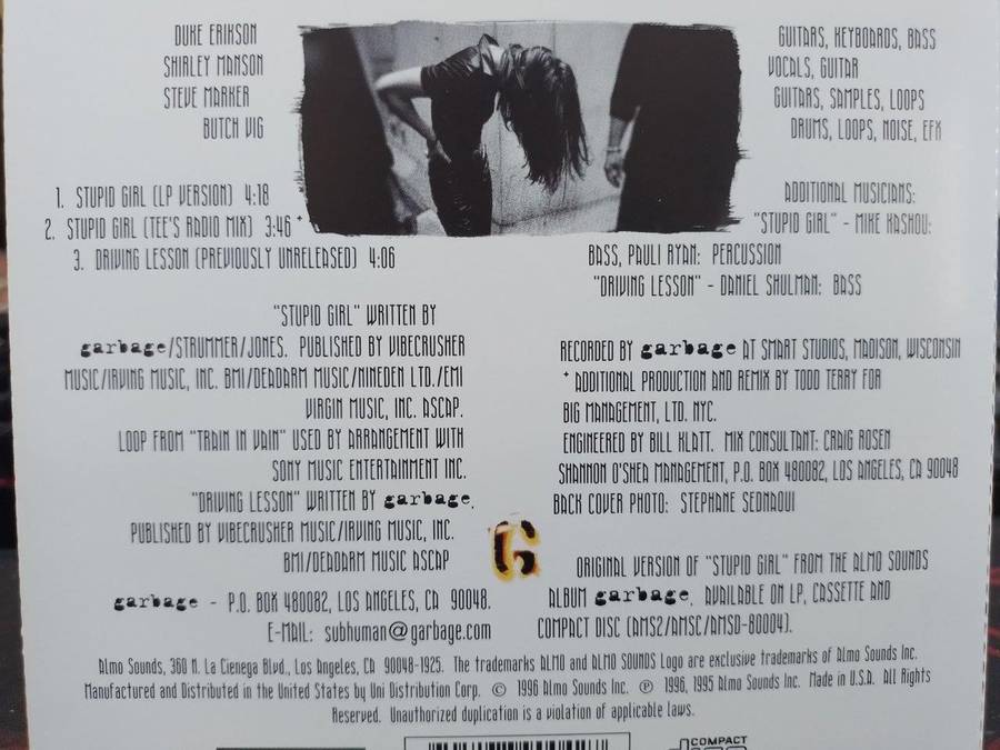 CD - Garbage Stupid Girl - AMSDS-89004