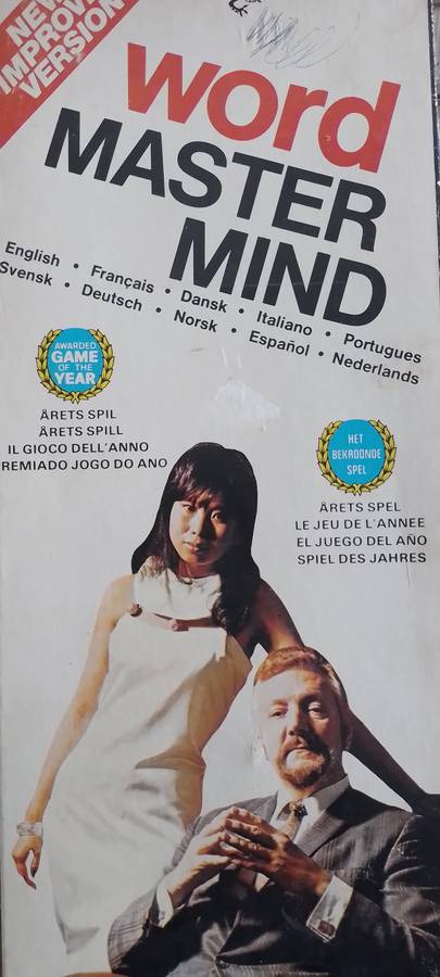 Vintage Word Mastermind Made in England by Invicta Games (New Improved Version)