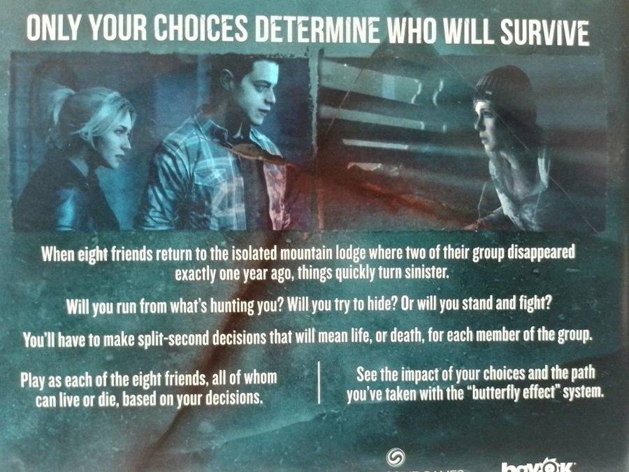 PS4 - Until Dawn Extended Edition