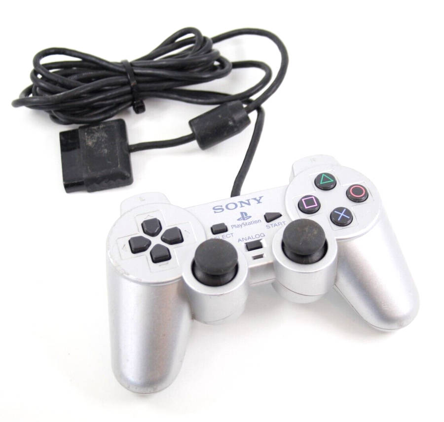 PS2 - Official Sony PS2 PlayStation 2 Silver DualShock 2 SCPH-10010