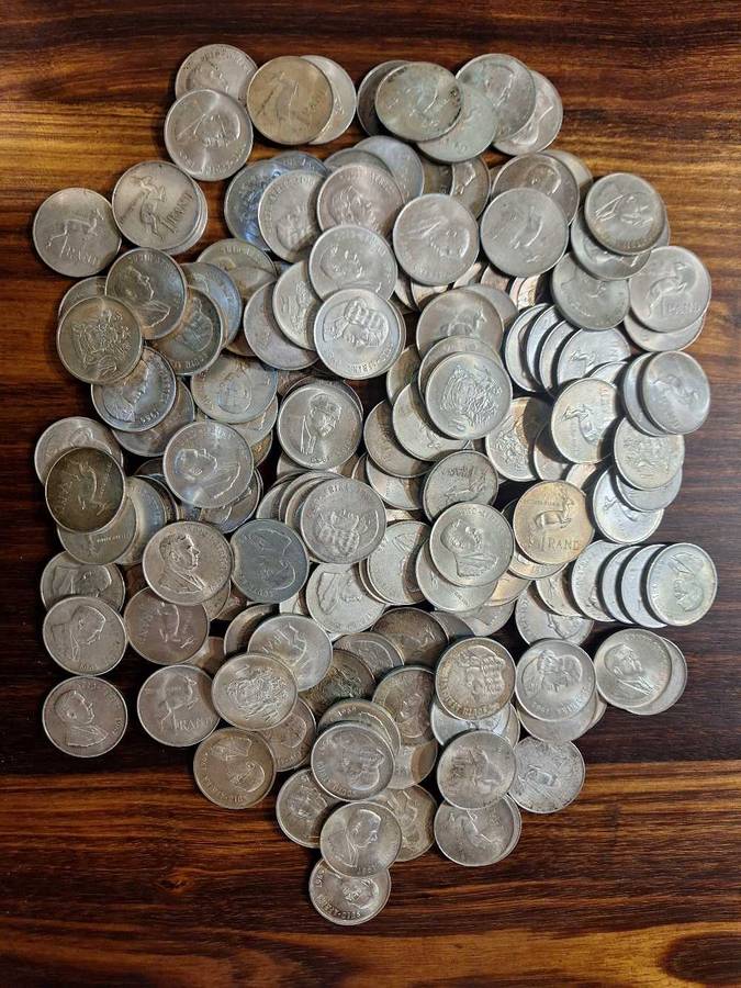 Silver R1 coins x 168