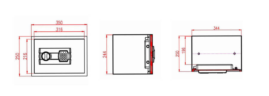 Yale Burglar Resistant Safe SABS CAT 1 Insurance approved