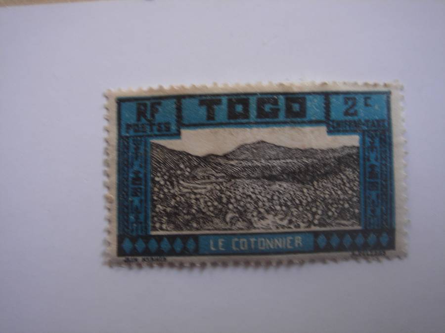 1927 Togo - Le Cotonnier 2c used, hinged